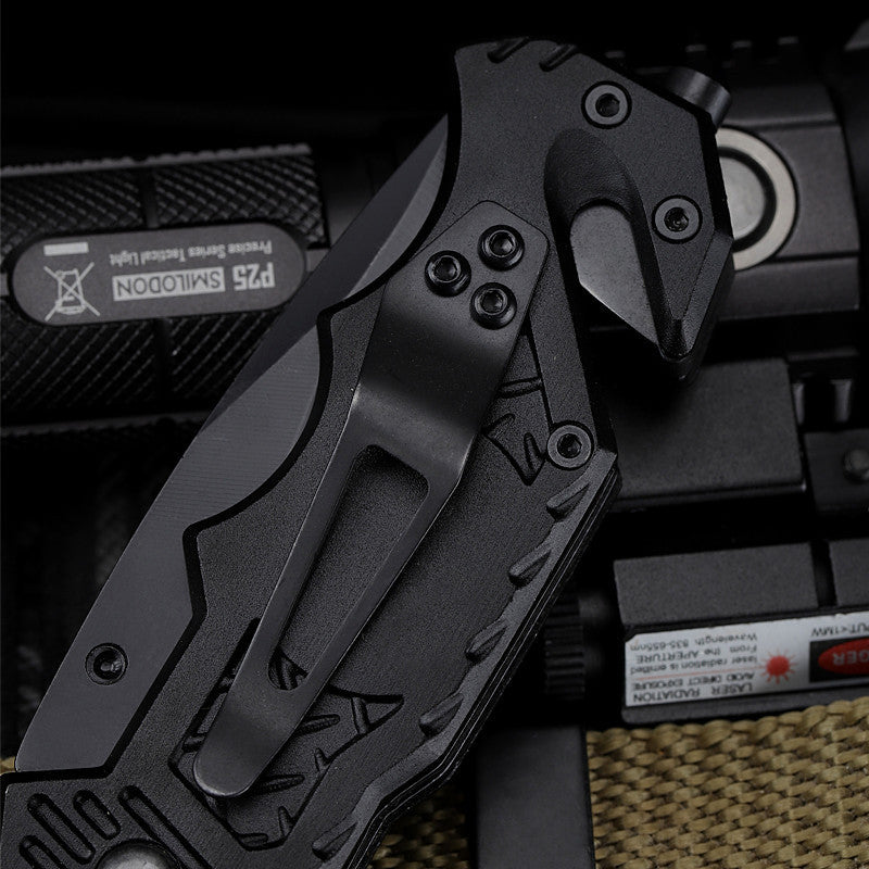BLACKBLADE™ - Canivete Dobrável Tático de Sobrevivência Multifuncional