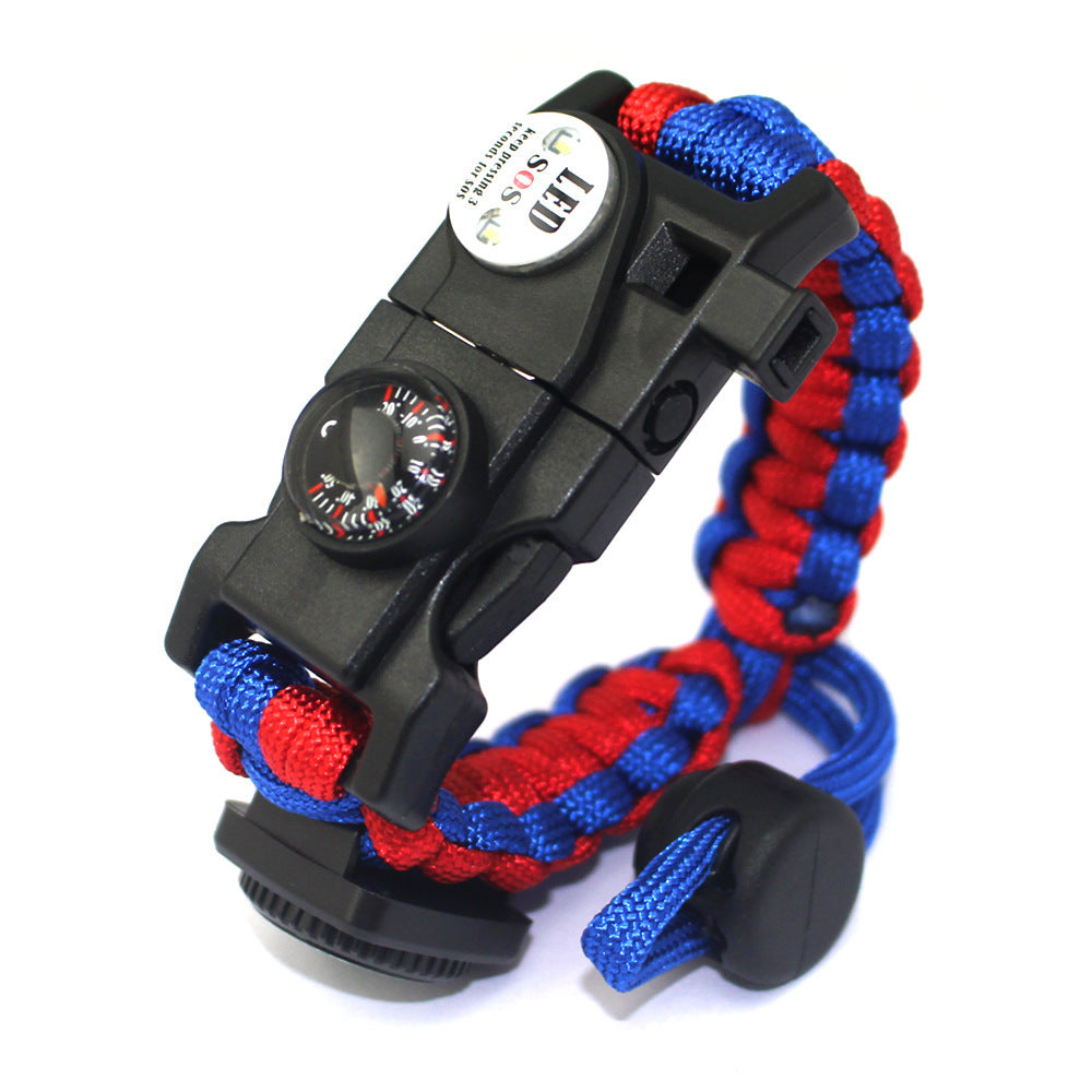 SurvivorBand PRO™ – Pulseira Tática 10-em-1 de Sobrevivência com Corda Paracord