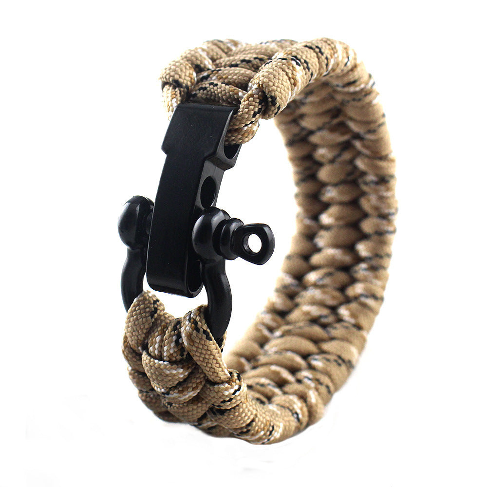 STRIKECORD™ - Pulseira de Sobrevivência Tática com Cordão Militar