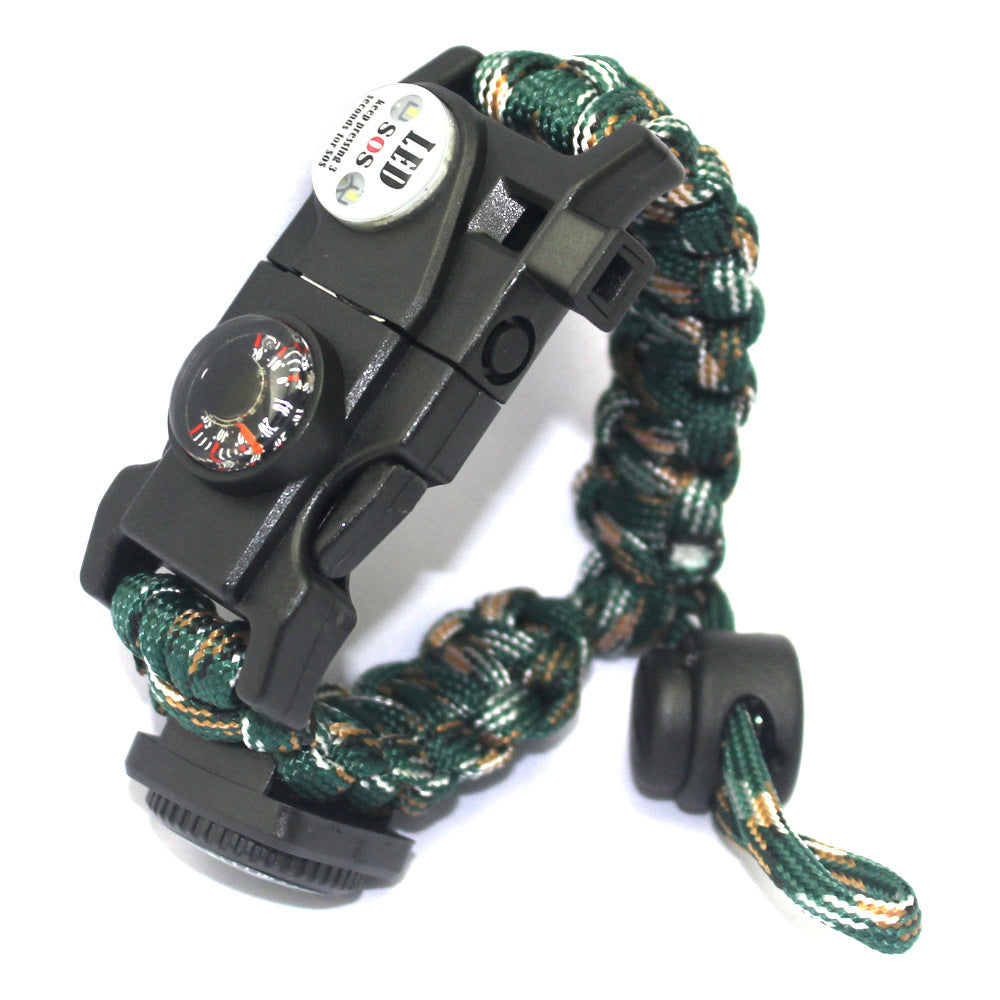 SurvivorBand PRO™ – Pulseira Tática 10-em-1 de Sobrevivência com Corda Paracord