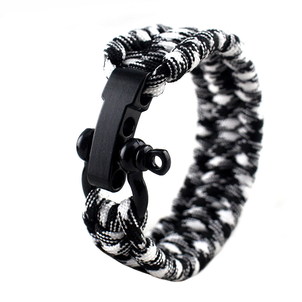STRIKECORD™ - Pulseira de Sobrevivência Tática com Cordão Militar