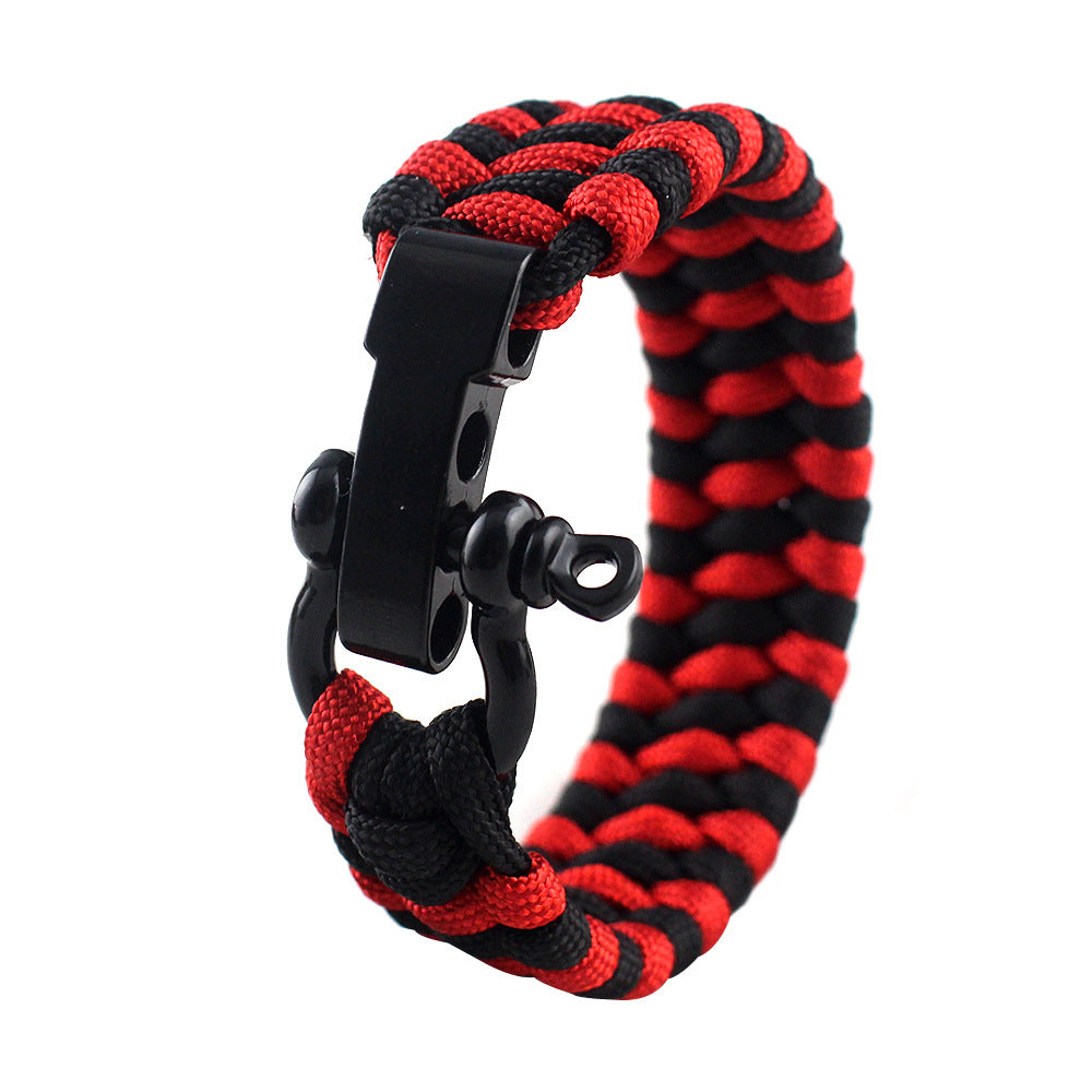 STRIKECORD™ - Pulseira de Sobrevivência Tática com Cordão Militar