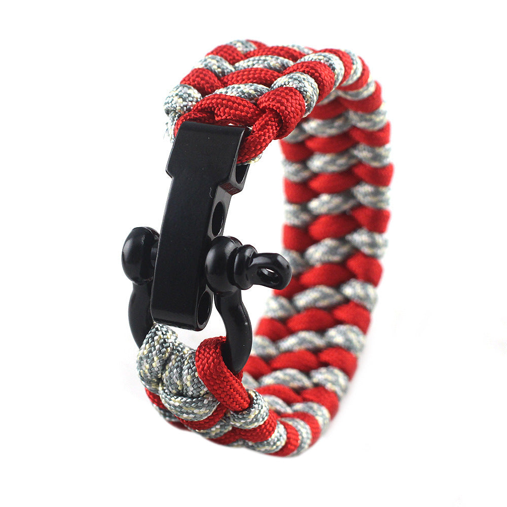 STRIKECORD™ - Pulseira de Sobrevivência Tática com Cordão Militar
