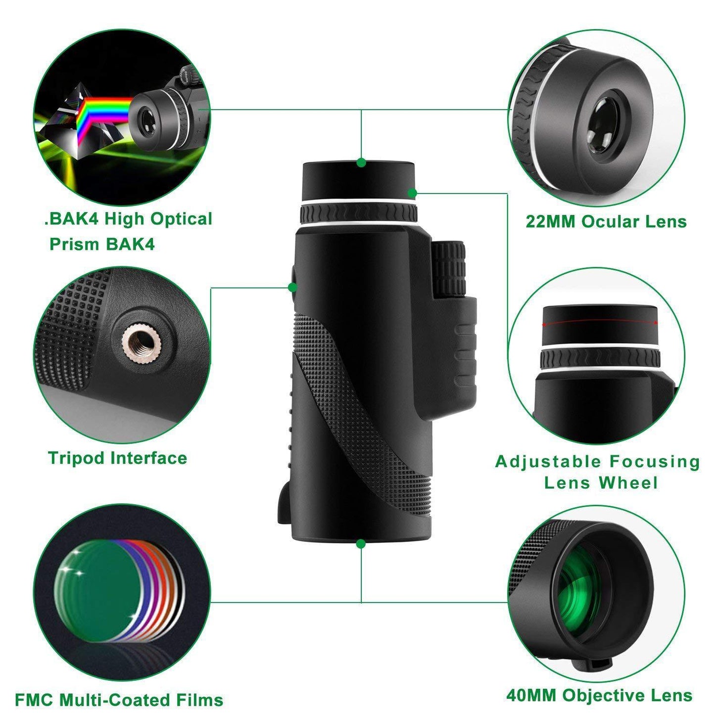 EagleSight PRO™ - Monóculo de Alta Precisão com Suporte para Celular