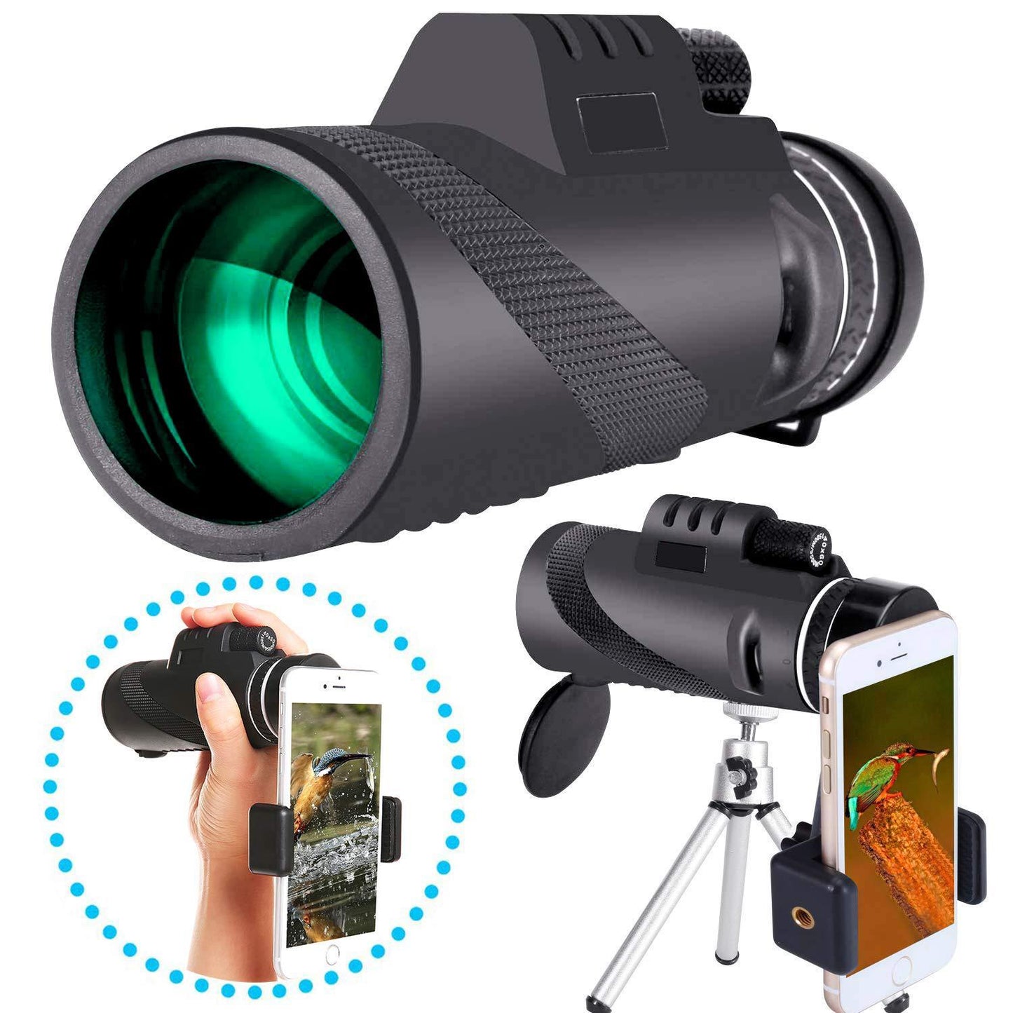 EagleSight PRO™ - Monóculo de Alta Precisão com Suporte para Celular