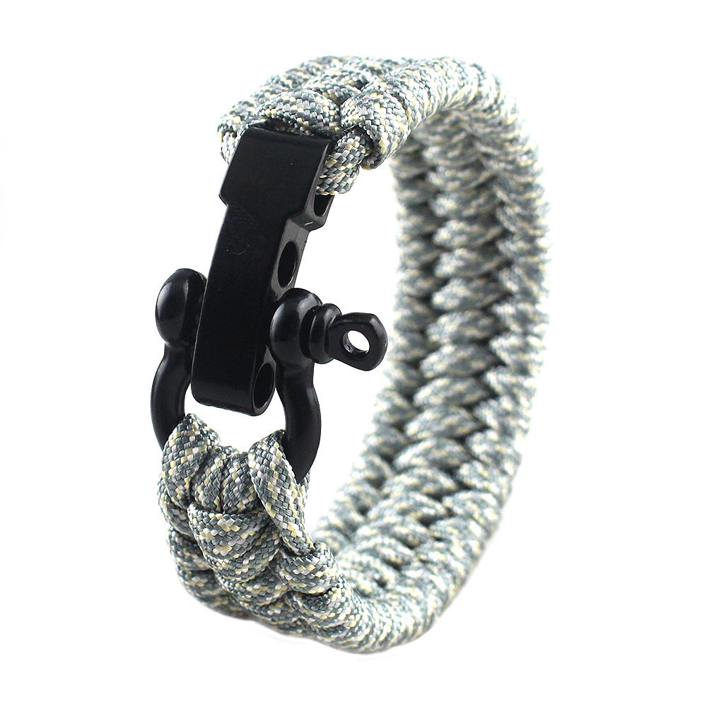 STRIKECORD™ - Pulseira de Sobrevivência Tática com Cordão Militar
