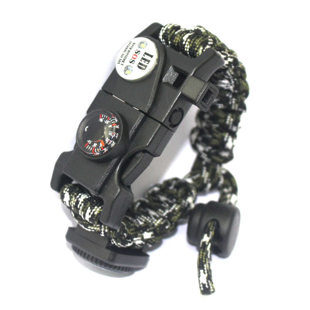 SurvivorBand PRO™ – Pulseira Tática 10-em-1 de Sobrevivência com Corda Paracord