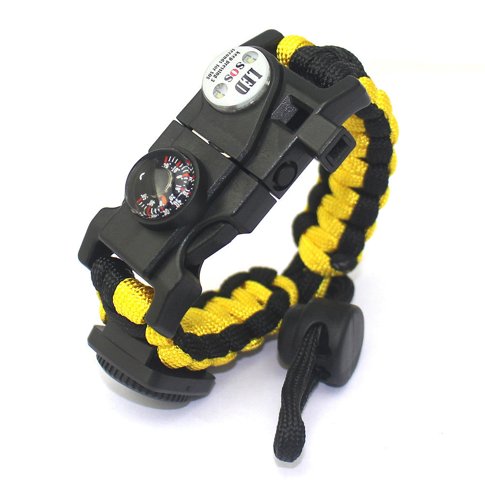 SurvivorBand PRO™ – Pulseira Tática 10-em-1 de Sobrevivência com Corda Paracord