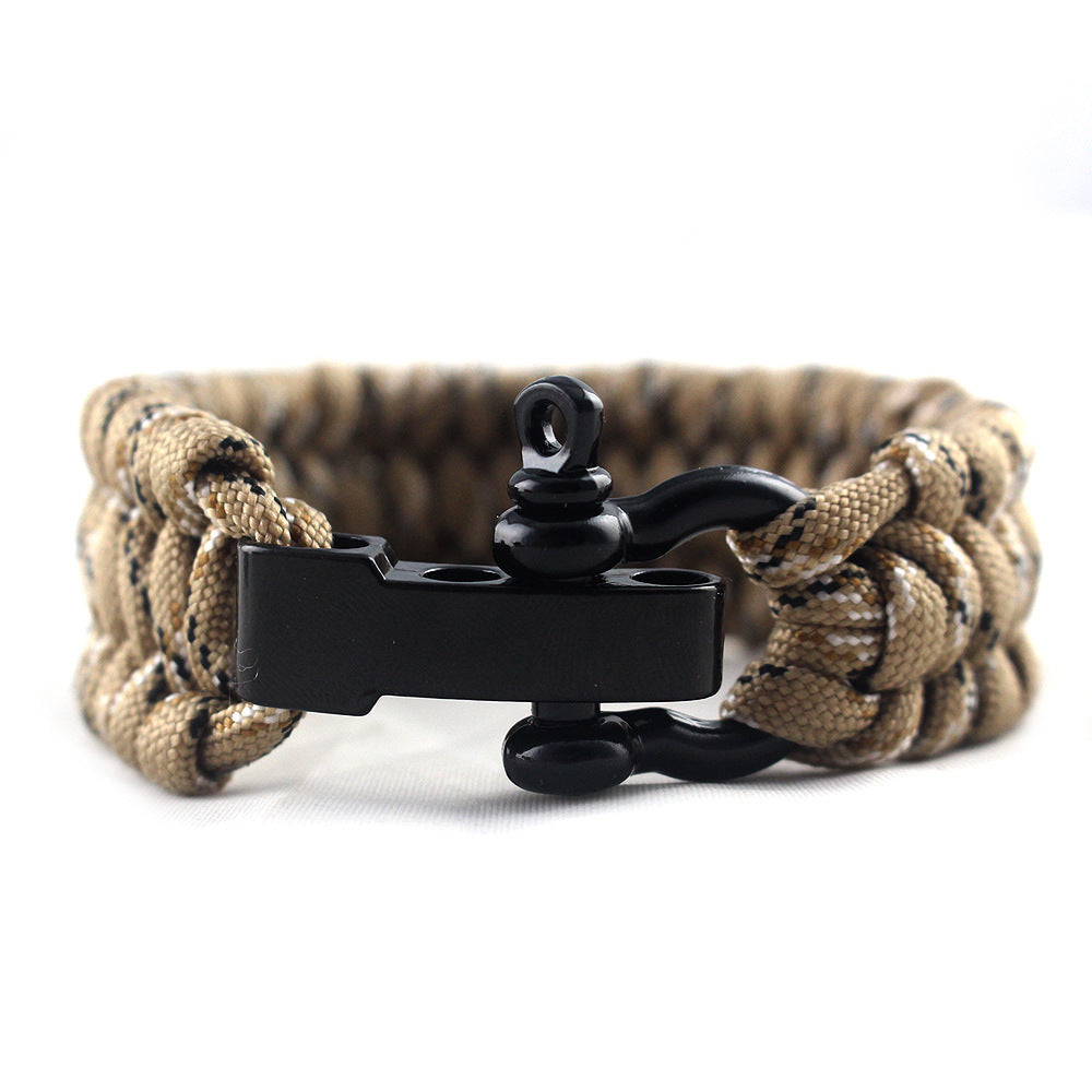 STRIKECORD™ - Pulseira de Sobrevivência Tática com Cordão Militar