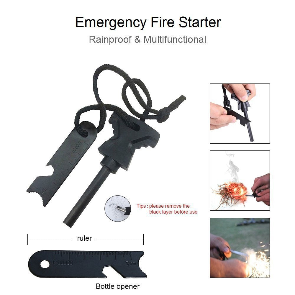 ULTIMATE RESCUE™ - Kit de Sobrevivência Multifuncional Tático 15 em 1