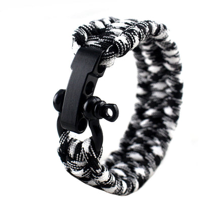 STRIKECORD™ - Pulseira de Sobrevivência Tática com Cordão Militar