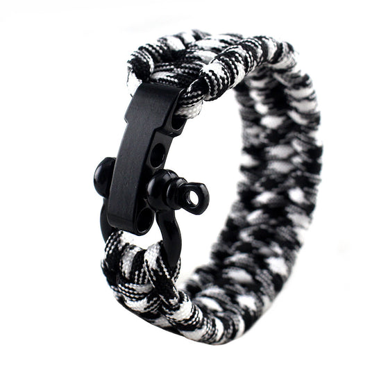 STRIKECORD™ - Pulseira de Sobrevivência Tática com Cordão Militar