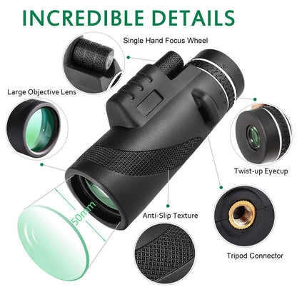 EagleSight PRO™ - Monóculo de Alta Precisão com Suporte para Celular