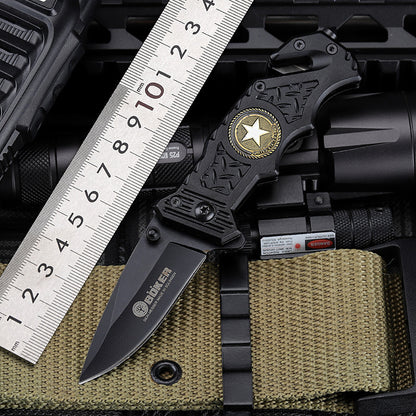 BLACKBLADE™ - Canivete Dobrável Tático de Sobrevivência Multifuncional