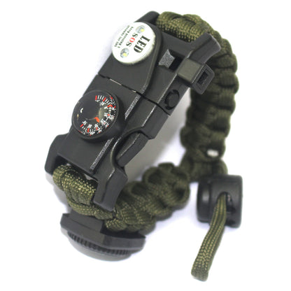 SurvivorBand PRO™ – Pulseira Tática 10-em-1 de Sobrevivência com Corda Paracord